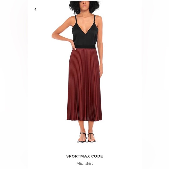 SOLD! on Ebay SportMax|Code MaxMara Label-cat Pleated Skirt.Size:IT40 US4/6. - Picture 8 of 14